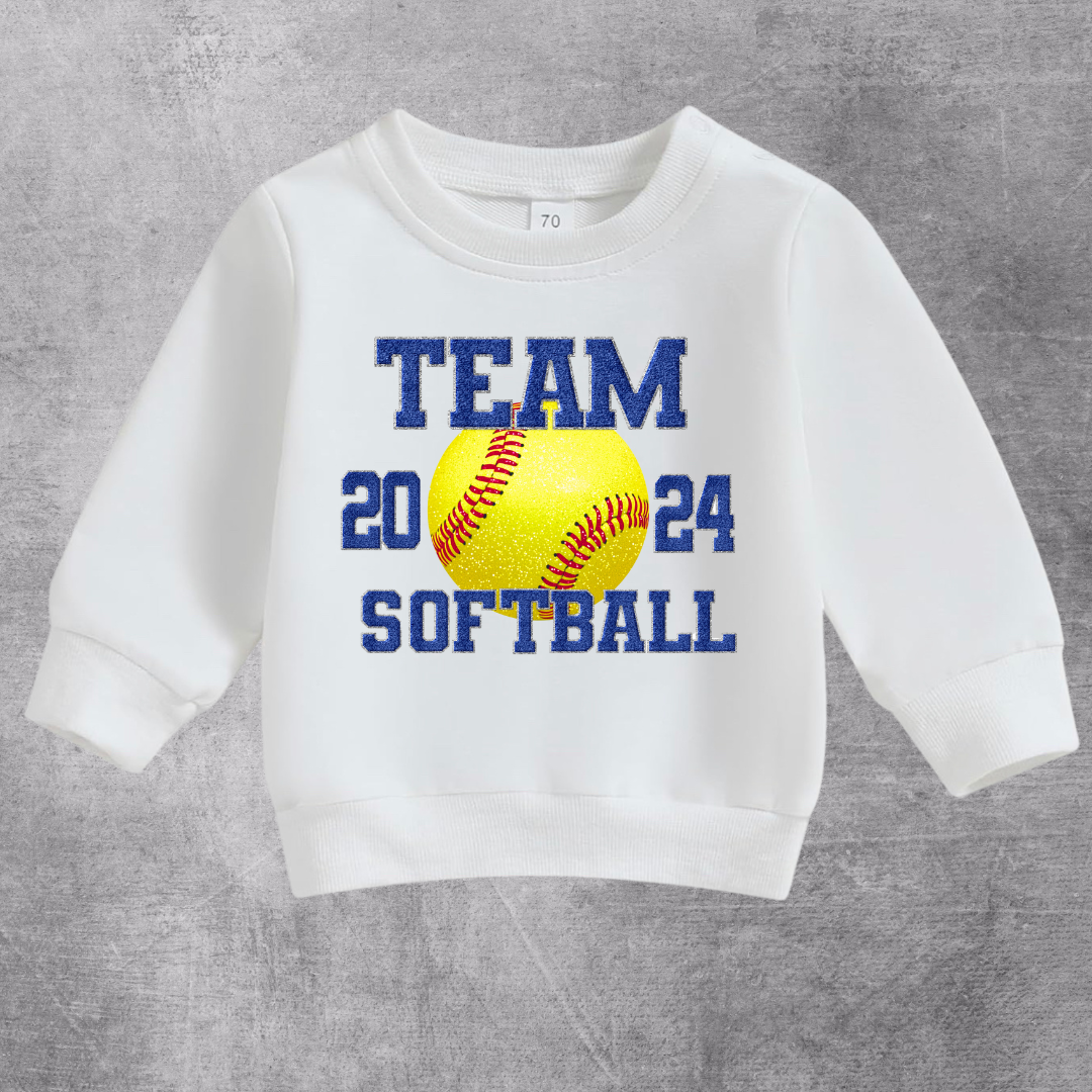 Custom Sibling Chenille Softball