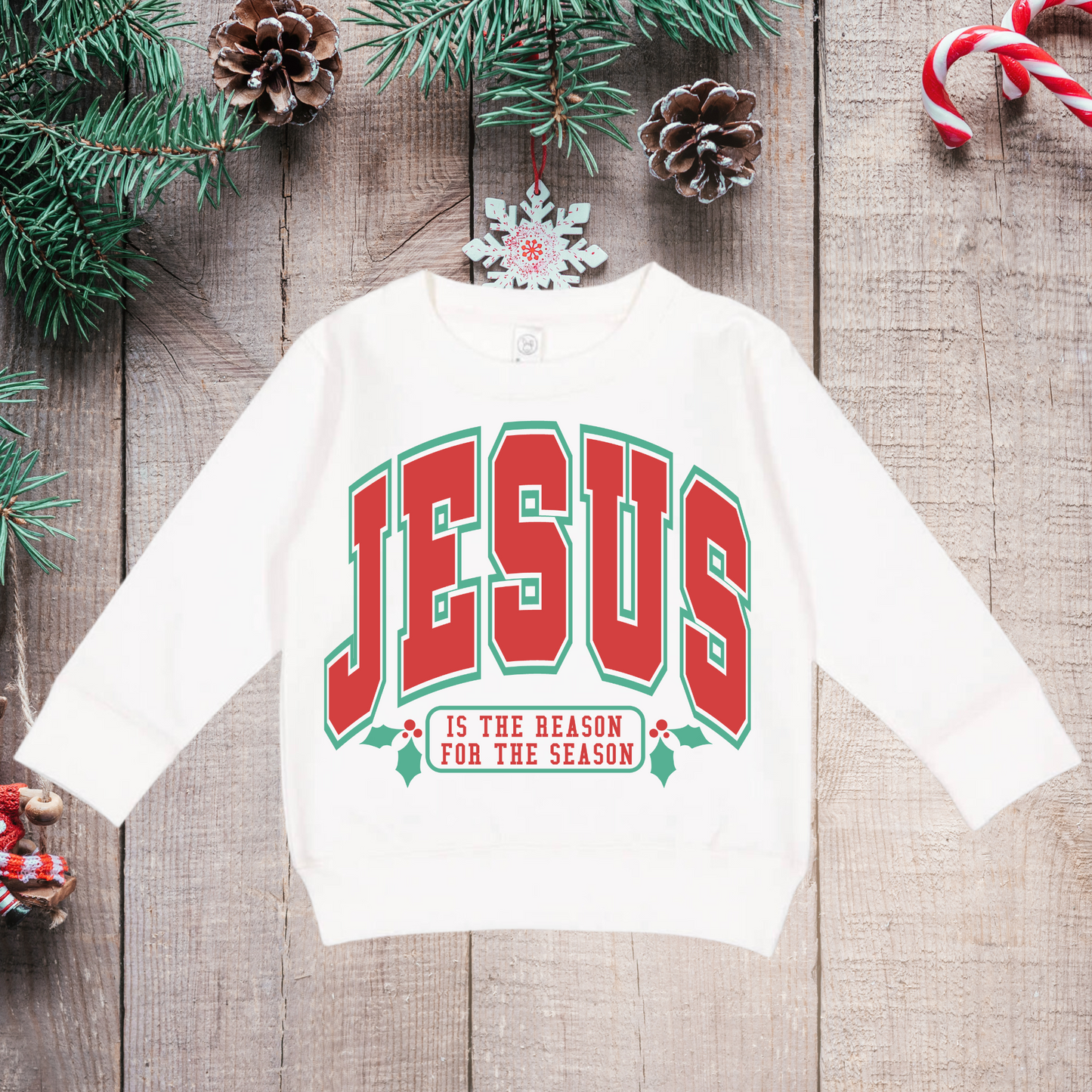 Toddler Jesus Christmas Crewneck