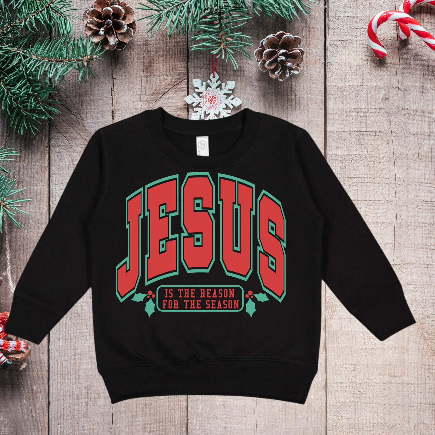 Toddler Jesus Christmas Crewneck